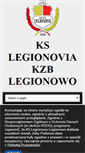 Mobile Screenshot of kslegionovia.pl