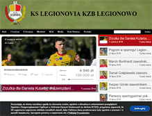 Tablet Screenshot of kslegionovia.pl